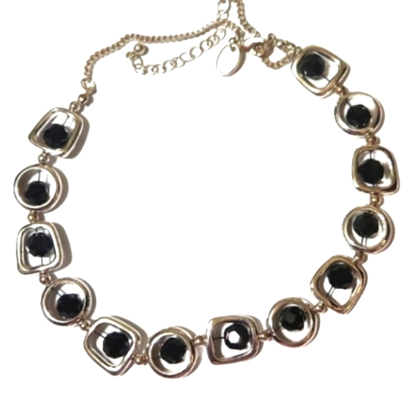 Bundle only Black silvertoned fashion necklace - Picture 1 of 3